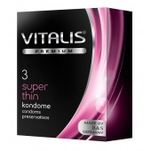 Ультратонкие презервативы VITALIS PREMIUM super thin - 3 шт. - Vitalis - купить с доставкой в Серпухове