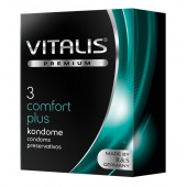 Контурные презервативы VITALIS PREMIUM comfort plus - 3 шт. - Vitalis - купить с доставкой в Серпухове