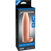 Телесная насадка Real Feel Enhancer XL - 17 см. - Pipedream - в Серпухове купить с доставкой
