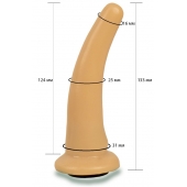 Телесная гладкая насадка Harness - 13,3 см. - LOVETOY (А-Полимер) - купить с доставкой в Серпухове