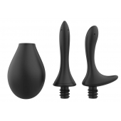 Черный анальный душ Nexus Anal Douche Set с 2 сменными насадками - Nexus Range - купить с доставкой в Серпухове
