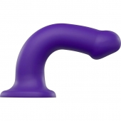 Фиолетовый фаллоимитатор-насадка Strap-On-Me Dildo Dual Density size L - 19 см. - Strap-on-me - купить с доставкой в Серпухове