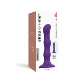 Фиолетовая насадка Strap-On-Me Dildo Geisha Balls size XL - Strap-on-me - купить с доставкой в Серпухове