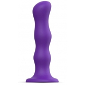 Фиолетовая насадка Strap-On-Me Dildo Geisha Balls size XL - Strap-on-me - купить с доставкой в Серпухове