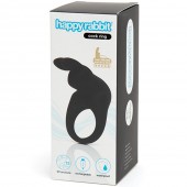 Черное эрекционное виброкольцо Happy Rabbit Rechargeable Rabbit Cock Ring - Happy Rabbit - в Серпухове купить с доставкой