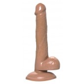 Коричневый фаллоимитатор-реалистик Delion - 20,5 см. - A-toys