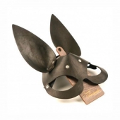 Черная гладкая маска  Зайка  с длинными ушками - Crazy Handmade - купить с доставкой в Серпухове