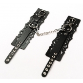 Узорчатые кожаные оковы с регулируемыми ремешками - Crazy Handmade - купить с доставкой в Серпухове