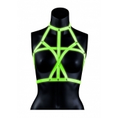 Портупея Bra Harness с неоновым эффектом - размер L-XL - Shots Media BV - купить с доставкой в Серпухове