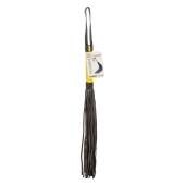 Черная плеть с желтой рукоятью Boundless Flogger - 69,25 см. - California Exotic Novelties - купить с доставкой в Серпухове