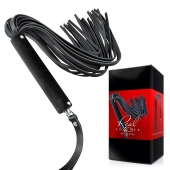 Черная кожаная плеть-флоггер - 84 см. - Notabu - купить с доставкой в Серпухове