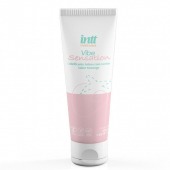 Лубрикант на водной основе Vibe Sensation с клубничным вкусом и легким вибрирующим эффектом - 50 гр. - INTT - купить с доставкой в Серпухове