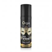 Съедобный гель Dual Vibe Pina Colada с эффектом вибрации и вкусом коктейля пина колада - 15 мл. - ORGIE - купить с доставкой в Серпухове