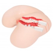 Мастурбатор-полуторс с двойным слоем материала и вибрацией Maria Onahole Real Vagina - KOKOS - в Серпухове купить с доставкой