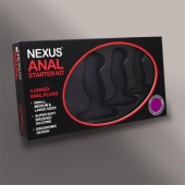 Набор из 3 массажеров простаты чёрного цвета NEXUS ANAL STARTER KIT - Nexus Range - в Серпухове купить с доставкой