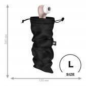 Черный мешочек для хранения игрушек Treasure Bag L - Satisfyer - купить с доставкой в Серпухове