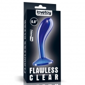 Синяя анальная втулка Flawless Clear Prostate Plug 6.0 - 15 см. - Lovetoy - в Серпухове купить с доставкой