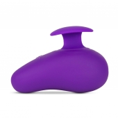 Фиолетовый клиторальный вибромассажер Palm Sense - Blush Novelties