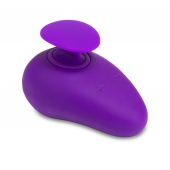 Фиолетовый клиторальный вибромассажер Palm Sense - Blush Novelties
