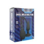 Чёрная анальная пробка с функцией расширения MENZSTUFF SMALL INFLATABLE PLUG- 12,5 см. - Dream Toys