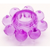 Мягкая фиолетовая гелевая насадка - Toyfa Basic - в Серпухове купить с доставкой