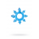 Голубая гелевая насадка-звезда - Toyfa Basic - в Серпухове купить с доставкой