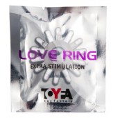 Прозрачное гелевое эрекционное кольцо с шипиками - Toyfa Basic - в Серпухове купить с доставкой