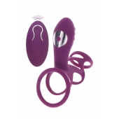 Фиолетовая эрекционная вибронасадка Halo Halo C-Ring Sleeve - Toy Joy - в Серпухове купить с доставкой