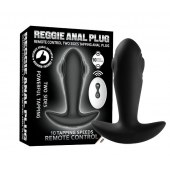 Черный массажер простаты с вибрацией, эффектом маятника и пультом ДУ - Secwell - в Серпухове купить с доставкой