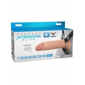 Полый страпон на ремнях 6’’ Hollow Silicone Strap-on - Pipedream - купить с доставкой в Серпухове