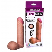 Фаллическая насадка для страпона UNICOCK 8  - 20 см. - LOVETOY (А-Полимер) - купить с доставкой в Серпухове