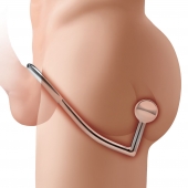 Кольцо на пенис с анальным стимулятором Stainless Steel Anal Hook   Cock Ring - BlueLine - в Серпухове купить с доставкой