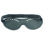 Черная маска с декором - БДСМ Арсенал - купить с доставкой в Серпухове