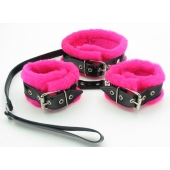 Набор с розовым мехом BDSM Light - БДСМ Арсенал - купить с доставкой в Серпухове