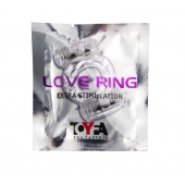 Прозрачное виброкольцо с двумя вибропульками - Toyfa Basic - в Серпухове купить с доставкой