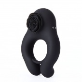 Черное эрекционное кольцо Abe с пультом ДУ - BeYourLover - в Серпухове купить с доставкой