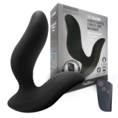 Черный вибромассажер простаты 3,5’’ Remote Control Curve P-spot Massager - 12 см. - Erokay - в Серпухове купить с доставкой