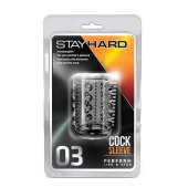 Прозрачная насадка с шипами и шишечками STAY HARD COCK SLEEVE 03 CLEAR - Blush Novelties - в Серпухове купить с доставкой