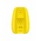 Желтый мастурбатор-яйцо Bisedze - LoveStore - в Серпухове купить с доставкой