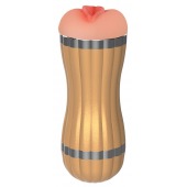 Мастурбатор-вагина с вибрацией в колбе Bevis - Boys of Toys - в Серпухове купить с доставкой