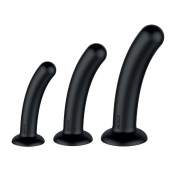 Набор из 3 черных анальных втулок Dilating Set - Nexus Range
