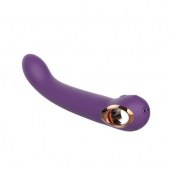 Фиолетовый силиконовый вибратор - 22,1 см. - Secwell