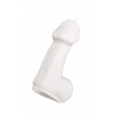 Белая свеча в форме пениса - 47 гр. - Pecado - купить с доставкой в Серпухове