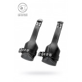 Черные подвесы с белой строчкой - Pecado - купить с доставкой в Серпухове