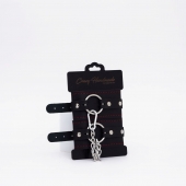 Черно-красные кожаные оковы - Crazy Handmade - купить с доставкой в Серпухове