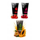 Набор из 3 съедобных лубрикантов JUJU (клубника, малина, тропические фрукты) - JuJu - купить с доставкой в Серпухове