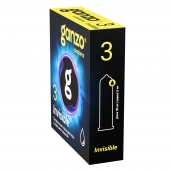 Супертонкие презервативы Ganzo Invisible - 3 шт. - Ganzo - купить с доставкой в Серпухове