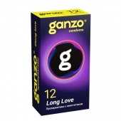Презервативы с анестетиком для продления удовольствия Ganzo Long Love - 12 шт. - Ganzo - купить с доставкой в Серпухове