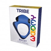 Синее эрекционное кольцо Wooomy Tribeс с вибрацией - Adrien Lastic - в Серпухове купить с доставкой