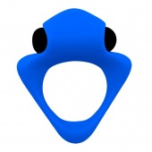 Синее эрекционное кольцо Wooomy Tribeс с вибрацией - Adrien Lastic - в Серпухове купить с доставкой